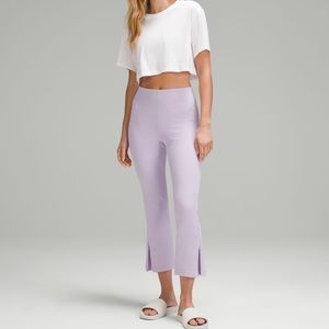 COPY - Ribbed Softstreme Zip-Leg High-Rise Cropped Pant 25"